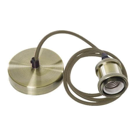 Joli Douille de Lampe Ancienne en Cuir/Floron - Ledme - LM8947 (1/5)