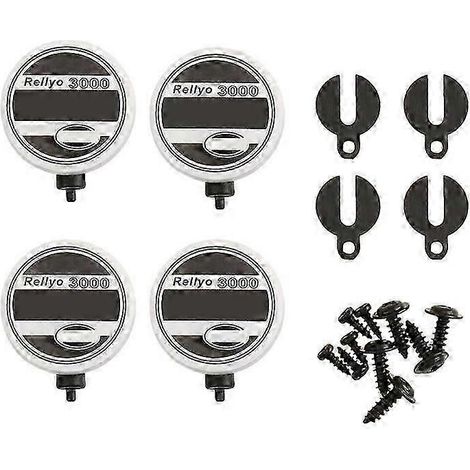 Lot de 4 caches ronds pour phares LED de voiture RC, compatibles avec les modèles réduits de voitures RC 1:10 Axial SCX10 et de crawlers RC -4. (1/5)