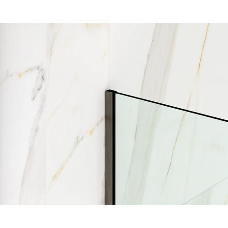 Ilcom profilo in acciaio inossidabile LM per montaggio vetro doccia 8-10mm di spessore 11mm x 2440mm - Gunmetal
