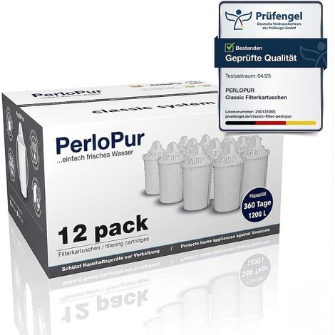 Pack de 12 cartouches filtrantes Universal classic (compatible avec Brita Universal classic) (1/5)