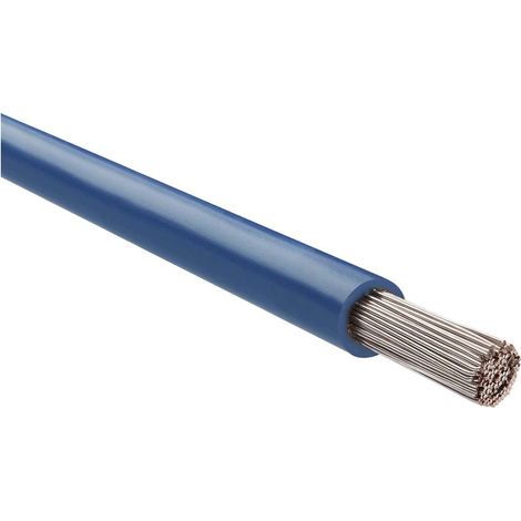 HELU KABEL FÜNFNORM 1X16mm² AWG6 DBU (dunkelblau) Einzelader dunkelblau AD 9,0mm Nennspannung Uo/U 450V/750V nach UL/CSA 600V - 1 Meter