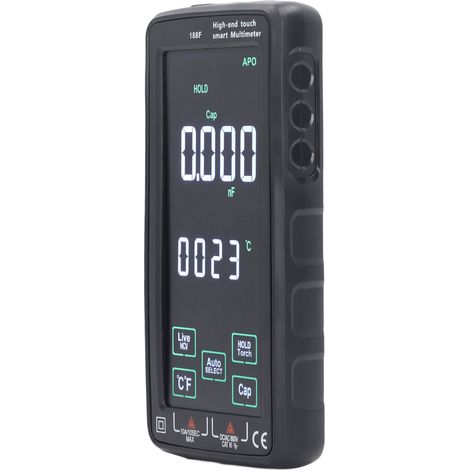 Multimètre intelligent à écran couleur LCD, testeur électrique numérique haute précision, AC750V DC1000V (1/5)
