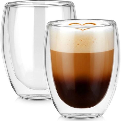 Verres à double paroi pour café et thé, 370 ml, lot de 2 (1/5)