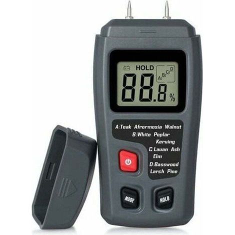 Testeur D'Humidité Du Bois Portable Testeur D'Humidité Lcd Pour Détecteur D'Humidité Du Bois Pour La Mesure De L'Humidité Du Papier De Bois De Chauffage,-- (1/5)