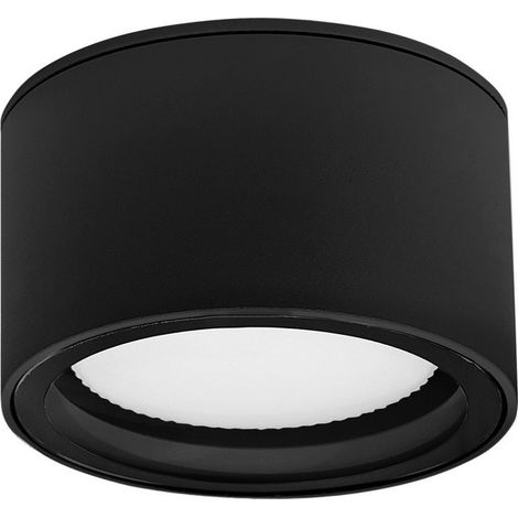 Merano Davenport Spot Monté En Surface Sandy Noir Aluminium Verre Gx53 7W 423Lm 3000K IP54