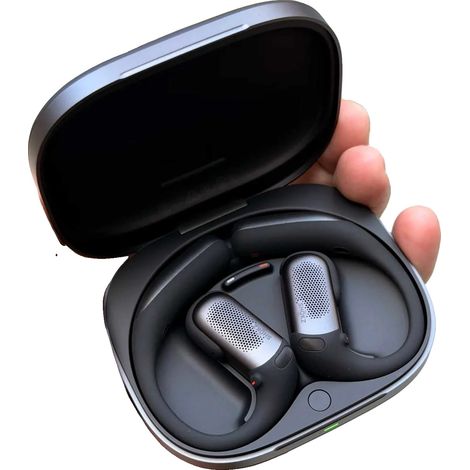 Auriculares abiertos, Dolby Atmos, 50 horas de duración de la batería, color negro. (1/2)