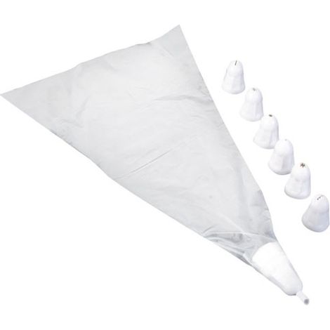 Lot de 3 poches à douilles jetables + 7 douilles - METALTEX