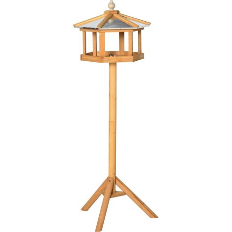 Vogelhaus Vogelvilla Futterhaus Vogelhäuschen Mit Ständer Und Zinkdach 113X40X40 Cm