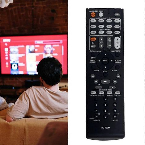 Télécommande de remplacement 709M pour TS-XR606, TX-SR506, TX-SR506S et TX-SR506B (1/4)