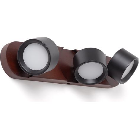 LED Wandleuchte 15W Metall CCT Wählbar Cundra 3 Spots (1/5)
