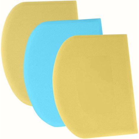 Teigschaber Set 3 Stück, flexibel, BPA-frei, scharfe Kante, 21x14cm