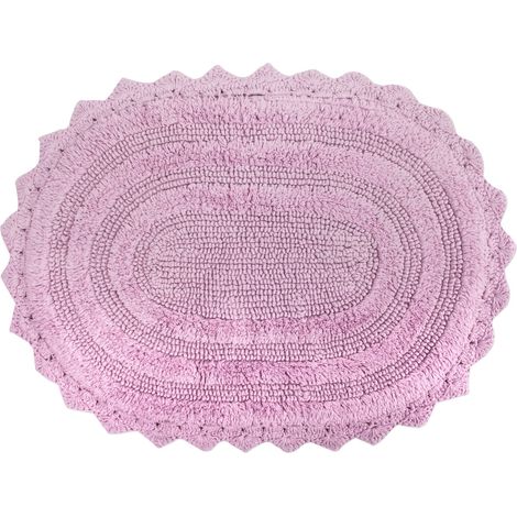 Tapis de Bain réversible, Petit Ovale, 43,2 x 61 cm, Mauve (1/5)
