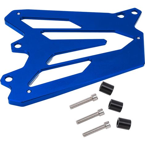 Carter chaîne avant CNC alliage aluminium, protection moteur remplacement pour MT-07 FZ-07 XSR700, bleu, kit couvre-pignon robuste. (1/5)
