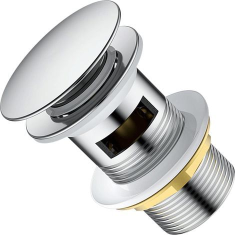Bonde de lavabo en laiton européen, bonde fonctionnelle en laiton, facile à installer et à utiliser, bouchon élégant, compatible avec les lavabos, accessoire de salle de bain élégant-ARCAN (1/5)