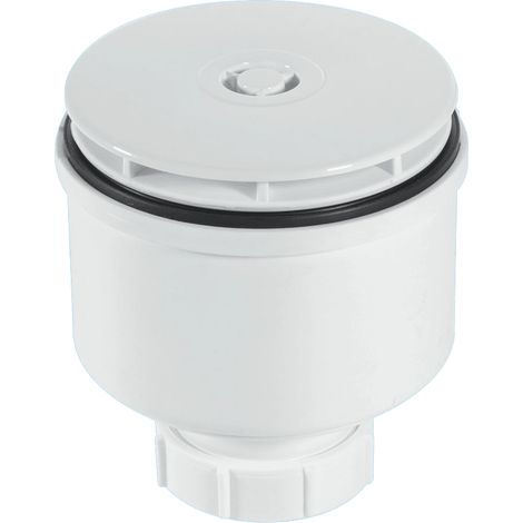 McAlpine ST90WH10-V 90mm x 50mm Water Seal Shower Trap with 2" Universal Vertical Outlet with removable 110mm Flange. (1/3)