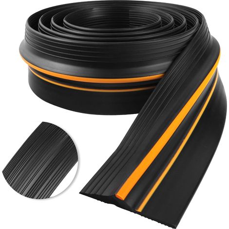 Universal Garage Door Threshold Seal Garage Door Seal Strip for Threshold (Black, 3m×80mm×14mm) (1/5)