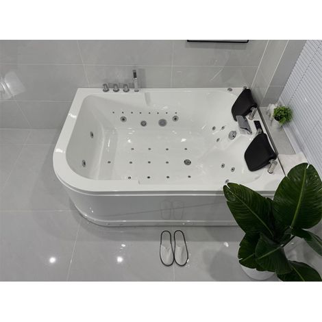 Vasca Idromassaggio Due Posti Rettangolare Riscaldatore Full 170x120cm Sx Sicorage Gruga
