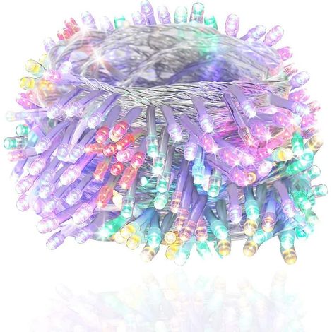 Guirlande lumineuse, 20 m, 200 LED, thème de Pâques, pour fêtes, mariages, fenêtres, arbres et décorations saisonnières.-AquaForge (1/5)