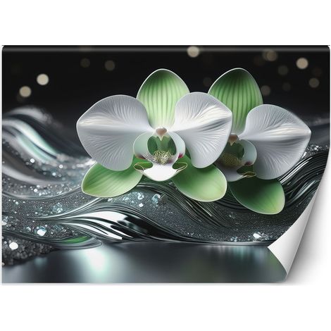 Fototapete Blume Abstraktion Orchidee 350x245 cm