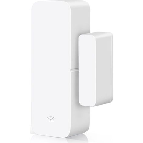 sans Fil WiFi Capteur de Porte Fenêtr Intelligent, Télécommande Low Energy Alarme Maison Compatible avec Alexa,