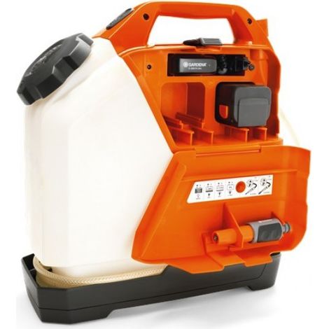 Husqvarna – Réservoir d'eau sous pression 15l – Pompe électrique 0.9bar – Tuyau 3m – Fonction arrêt automatique – 6708301