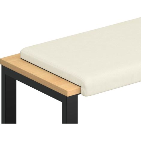 Bench Cushion Corduroy Cream Depth 35 cm vidaXL (1/5)