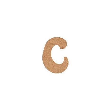 Objet décoratif - LE GEANT DE LA FETE - Lettre en bois médium 15 cm - Marron - Artisanal - Adulte (1/3)