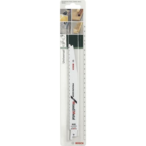 BOSCH Lot de 2 lames coupe multimatériau BOSCH S3456xf pour scie sabre ou égoïne (1/2)
