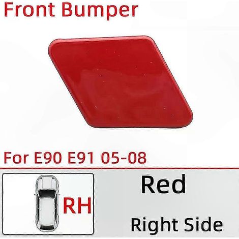 Scheinwerferwaschdüsen-Abdeckkappe für E90 E91 LCI 2005-2012 Scheinwerfer-Wassersprühdeckel, lackiertes Zierteil (05 Rot RH) (1/5)