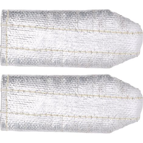 Lot de 2 gants de soudeur unisexes en feuille d'aluminium, protections thermiques pour les doigts, format poche, pour soudage TIG. (1/5)