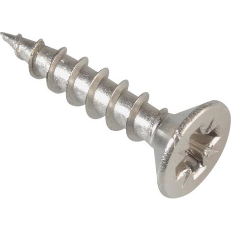 ForgeFix POZI3516SS Multi-Purpose Pozi Compatible Screw CSK ST S/Steel 3.5 x 16mm Box 200 FORPOZI3516S