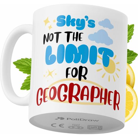 Mug humoristique pour géographe, avec un texte amusant et un design graphique original. Idéal pour les anniversaires, les fêtes et les occasions spéciales. Mug premium pour la maison, le bureau et le  (1/5)
