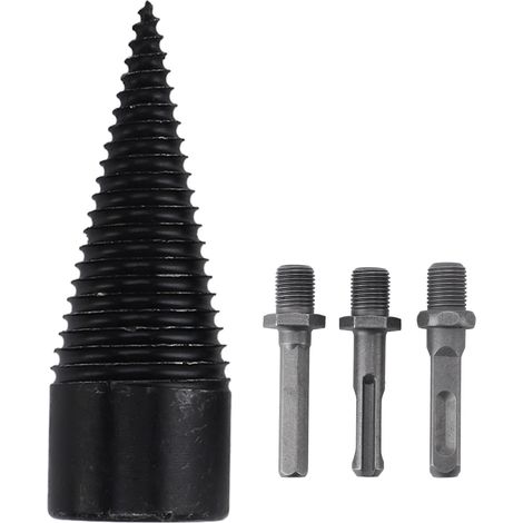 Fendeur de bûches de bois de chauffage, foret à bois avec 3 poignées de perçage, économie de travail 32MM (1/5)