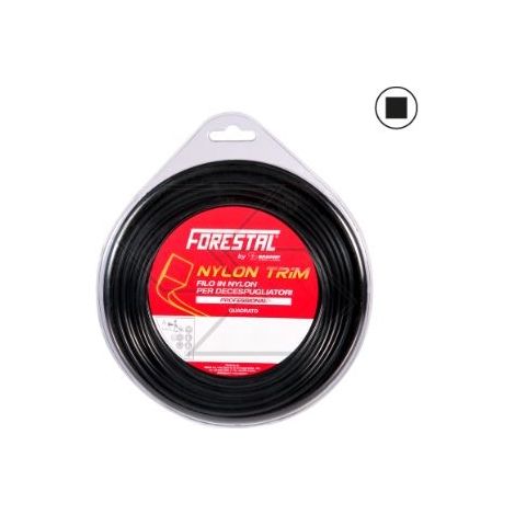 FORESTAL Bürstenmäherseil Vierkant Ø 2,4 mm Länge 70 m