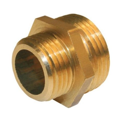 Doppelter Außengewinde-Reduziernippel 15 x 21 - 12 x 17 SANS MARQUE