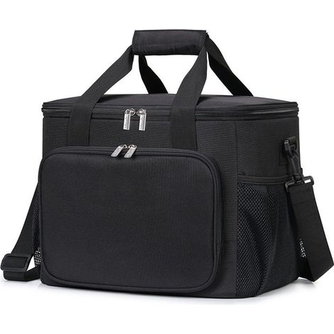 sac isotherme portable souple, glacière fourre tout bandoulière boîte portable pour le travail et le (1/5)