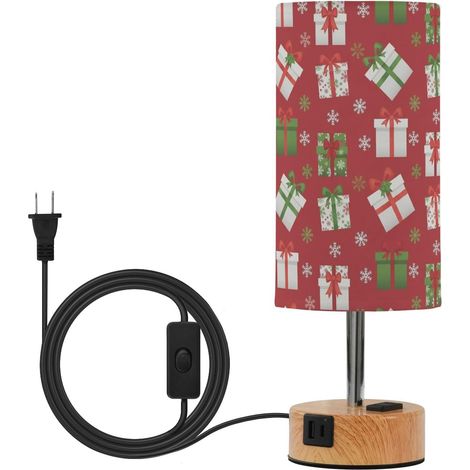GuoChe Lampe de table rouge à motif Merry Christmas Gifts chevet (1/5)