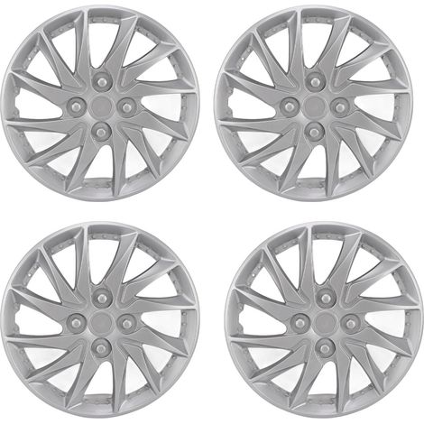 Capuchon de moyeu de roue de 14 pouces, Protection complète, couverture de jante exquise universelle pour voitures, camions et fourgonnettes, 4 pièces (1/5)