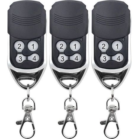 Telecomando universale per cancello a 433 MHz, telecomando di ricambio per porta da garage, super copia, codice fisso, codice variabile, compatibile con i telecomandi DOORHAN MOTORLIN, 3 pezzi