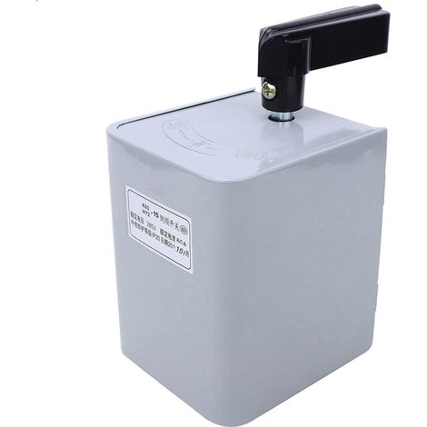 Poignée Lisse de Commutateur Inverseur Adaptée à la Commande de Moteur pour Système triphasé à Trois Fils AC 50 Hz HY2-15/HY2-30/-60 à Usage Industriel (-15) (1/5)