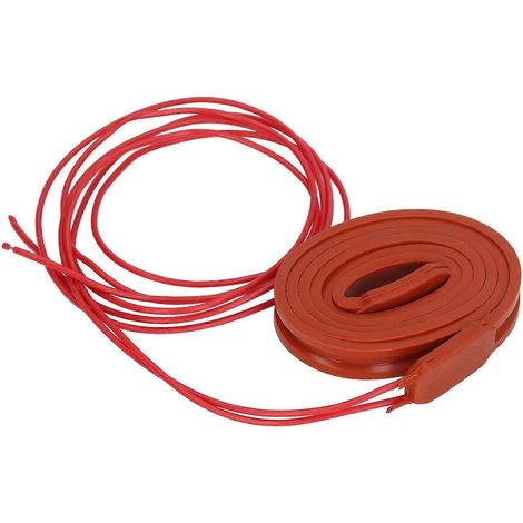 80-W-Silikon-Heizgürtel, wasserdicht, flexibel, mit Temperaturregelung, 12 V DC