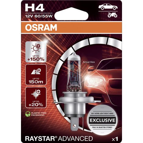 Osram Scheinwerferlampe H4 Raystar Advanced 2.0 (1/2)
