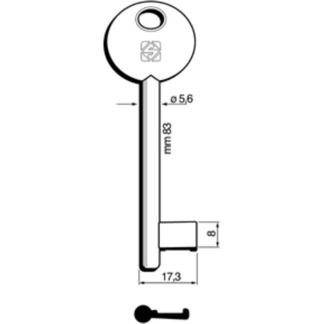CHIAVI SILCA PATENT BONAITI PARI 6P3D BZ  (5 pz)