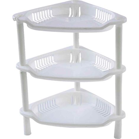Étagère de salle de bain à plusieurs niveaux, support de salle de bain en PP, installation,rangement pour salle de bain et cuisine (1/5)