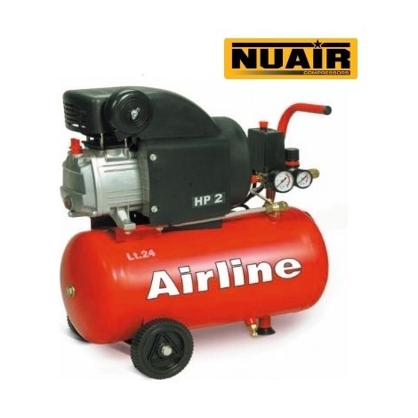 Compressore 24lt. ad olio NUAIR by ABAC - Airline