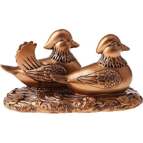 Canards mandarins Feng Shui, symboles d'amour et de romance, figurines décoratives en cuivre (1/5)