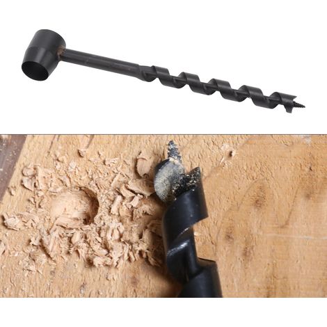 Neue Version des Amazon-Grenzüberquerungsbohrers, verlängerter Handbohrer für Holzbearbeitung, schwarzer Vierschneiderbohrer, 16–230 mm (1/5)