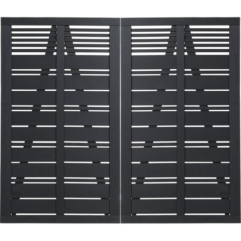 Plus Doppeltor Silence 200 x 170 cm RAL 9005 Schwarz