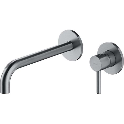 OMNIRES Y - Grifería de lavabo empotrada, instalación de 2 orificios, con cuerpo, níquel Y1215HLNI
