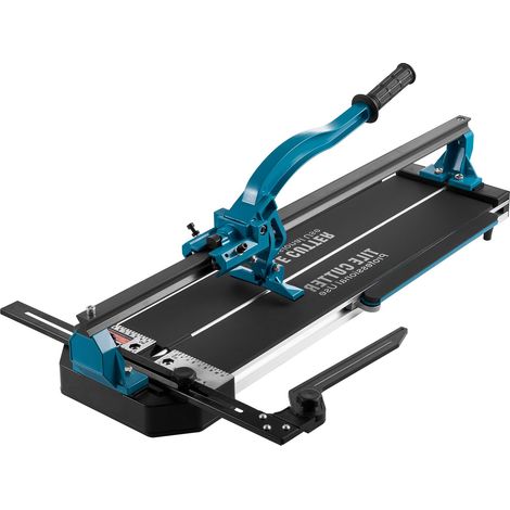 Coupe-carreaux manuel 600 mm, rail unique double supports, capacité 1,5 cm, avec laser précis pour découpe exacte. (1/5)